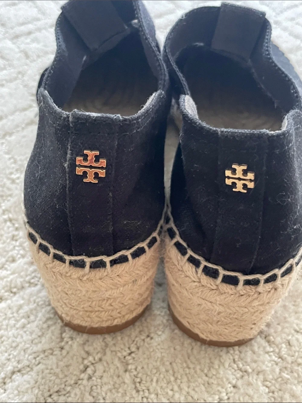 Tory Burch Brown Suede Espadrille Flats